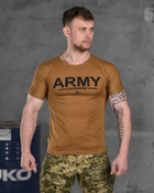 Тактическая потоотводящая мужская футболка Army L койот (85827) - изображение 1