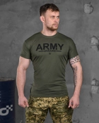 Армійська чоловіча футболка ARMY потовідвідна M олива (85828) - зображення 1