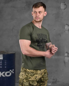 Тактическая мужская потоотводящая футболка Пехота ЗСУ S олива (85829) - изображение 3