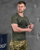 Тактическая мужская потоотводящая футболка Слава Украине Героям Слава L олива (85830) - изображение 3