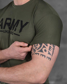 Армійська чоловіча футболка ARMY потовідвідна XL олива (85828) - зображення 4