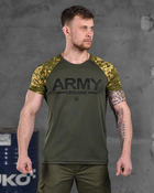 Тактична чоловіча потовідвідна футболка ARMY 2XL олива+піксель (85810) - зображення 1