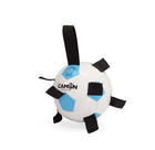 Zabawka dla psów Camon Piłka nożna z uchwytami Biało-niebieski 21 cm (8019808233031) - obraz 1