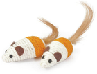 Набір іграшок для котів Camon Cat Toy Сизалеві миші з пір'ям 2 шт (8019808123035) - зображення 2