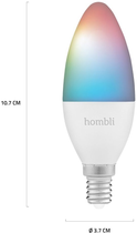 Inteligentna żarówka Hombli Smart Bulb E14 RGB + CCT (HBES-0124) - obraz 2