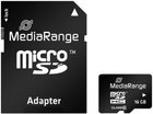Karta pamięci MediaRange microSDHC 16GB Class 10 + adapter SD MR958 (4260283113545) - obraz 1