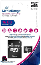 Karta pamięci MediaRange microSDHC 16GB Class 10 + adapter SD MR958 (4260283113545) - obraz 3