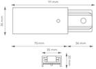 Zestaw oświetleniowy DPM X-Line szynowy 3 x GU10 biały (STR-3XGU10-W) - obraz 12
