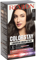 Krem farba do włosów bez utleniacza Revlon Colorstay Longwear Cream Color Darkest Brown 3 165 ml (309970210526) - obraz 1