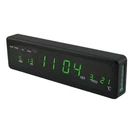 Настільний електронний годинник Digital Clock Yixing LED CX-808 із зеленим підсвічуванням