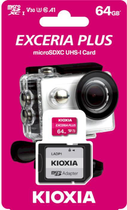 Karta pamięci Kioxia Exceria Plus MicroSDXC 64 GB (LMPL1M064GG2) - obraz 4