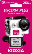 Karta pamięci Kioxia Exceria Plus MicroSDXC 256 Gb Class 10 Uhs-I z adapterem (LMPL1M256GG2) - obraz 4