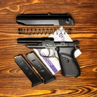 Стартовый пистолет Макарова, ПМ, SUR 2608 + дополнительный магазин, Сигнальный пистолет под холостой патрон 9мм, Шумовой - изображение 8