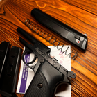 Стартовый пистолет Макарова, ПМ, SUR 2608 + дополнительный магазин, Сигнальный пистолет под холостой патрон 9мм, Шумовой - изображение 9
