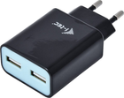 USB Power Charger i-Tec 2 port 2.4A czarny 2x USB Port DC 5V/max 2.4A (8595611702419) - obraz 2