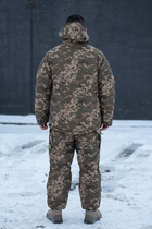 Мужские зимние брюки с подтяжками "Taslan" / Штаны с утеплителем Thermo-Loft пиксель 2XL - изображение 8