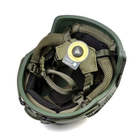 Балістичний шолом каска FAST Helmet NIJ IIIA оливковий + Тактичні навушники M32 - изображение 4