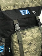 Рюкзак туристичний VA T-07-9 75л, камуфляж - зображення 6