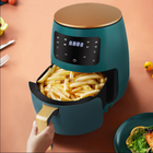 Аеро-фрітюрниця без олії цифрова AIR FRYER AIR FAYER XL-614 зелена
