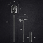 Многофункциональный набор лопата, топор, ложка, вилка, нож YUANTOOSE TL1-F4 - изображение 9