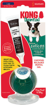 М'ячик стоматологічний + гель Tropiclean Kong Dental Ball & Teeth Cleaning Gel для собак більше 25 кг (0645095005891) - зображення 1