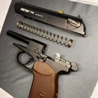 Стартовий пістолет Макарова Retay PM, Сигнальний пістолет під холостий патрон 9мм, Шумовой - зображення 7