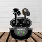 Наушники беспроводные AWEI T12 Bluetooth v5.0 беспроводные с микрофоном и зарядным кейсом Черные