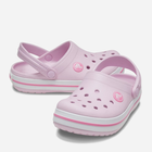 Дитячі крокси для дівчинки Crocs 207005-6GD 24-25 (C8) Світло-рожеві (191448738805) - зображення 3