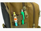 Армійська сумка-рюкзак Пісочна через плече для військових - зображення 5
