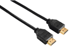 Кабель Hama HDMI — HDMI Ethernet Gold 1.5 м Black (00205002) - зображення 1