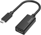 Adapter Hama USB C — HDMI Ultra HD 4K Czarny (00200315)