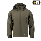 M-tac комплект Shoft Shell куртка з підстібкою, тактичні штани, рукавички, рюкзак олива M - зображення 4