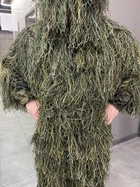 Маскувальний костюм Кікімора (Geely), нитка woodland, розмір S-M до 75 кг, костюм розвідника, маскхалат кікімора - зображення 8