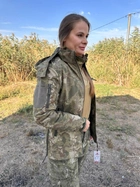 Куртка тактична весняна камуфляж Жіноча COMBAT Soft-Shell камуфляж ЗСУ S - зображення 7