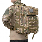 Тактический штурмовой армейский рюкзак мультикам 45л / военный рюкзак - изображение 3
