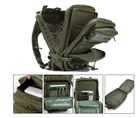 Тактичний штурмовий армійський рюкзак олива 45л / військовий рюкзак - зображення 4