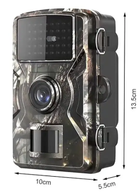 Нагрудна боді камера Фотопастка DL-100 охотнича камера P66 12mp з екраном та нічним баченням - зображення 8