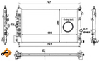 Радіатор, система охолодження двигуна NRF 53776 NRF (53776)