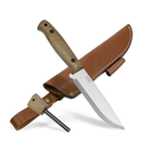 Туристический Нож из Углеродистой Стали с ножнами ADVENTURER CSHF BPS Knives - Нож для рыбалки, охоты, походов