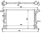 Радиатор, система охлаждения двигателя NRF 509516 NRF (509516)