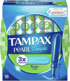 Tampony Tampax Compak Pearl Super z aplikatorem 16 szt (8001841300573) - obraz 1