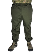 Чоловічі тактичні літні штани Джогери р. 2XL 58-60 Хакі - зображення 1