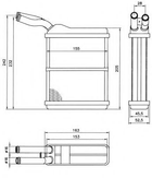 Теплообмінник, система опалення салону NRF 52134 NRF (52134)
