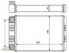 Теплообмінник, система опалення салону NRF 54274 NRF (54274)