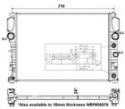 Радиатор, система охлаждения двигателя NRF 53423 NRF (53423)