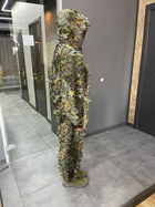 Маскировочный костюм Кикимора (Geely), цвет Листья, размер M-L до 80 кг, костюм разведчика, маскхалат кикимора - изображение 2