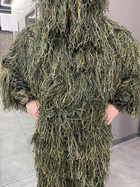 Маскувальний костюм Кікімора (Geely), нитка Woodland, розмір M-L до 80 кг, костюм розвідника, маскхалат кікімора - зображення 5