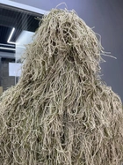 Маскировочный костюм Кикимора (Geely), нитка Койот, размер XL-XXL до 100 кг костюм разведчика, маскхалат - изображение 7