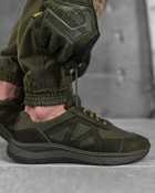 Тактические мужские кроссовки из натуральной кожи летние 46р олива (14576) - изображение 1