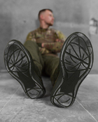 Тактические мужские кроссовки из натуральной кожи летние 44р олива (14576) - изображение 6